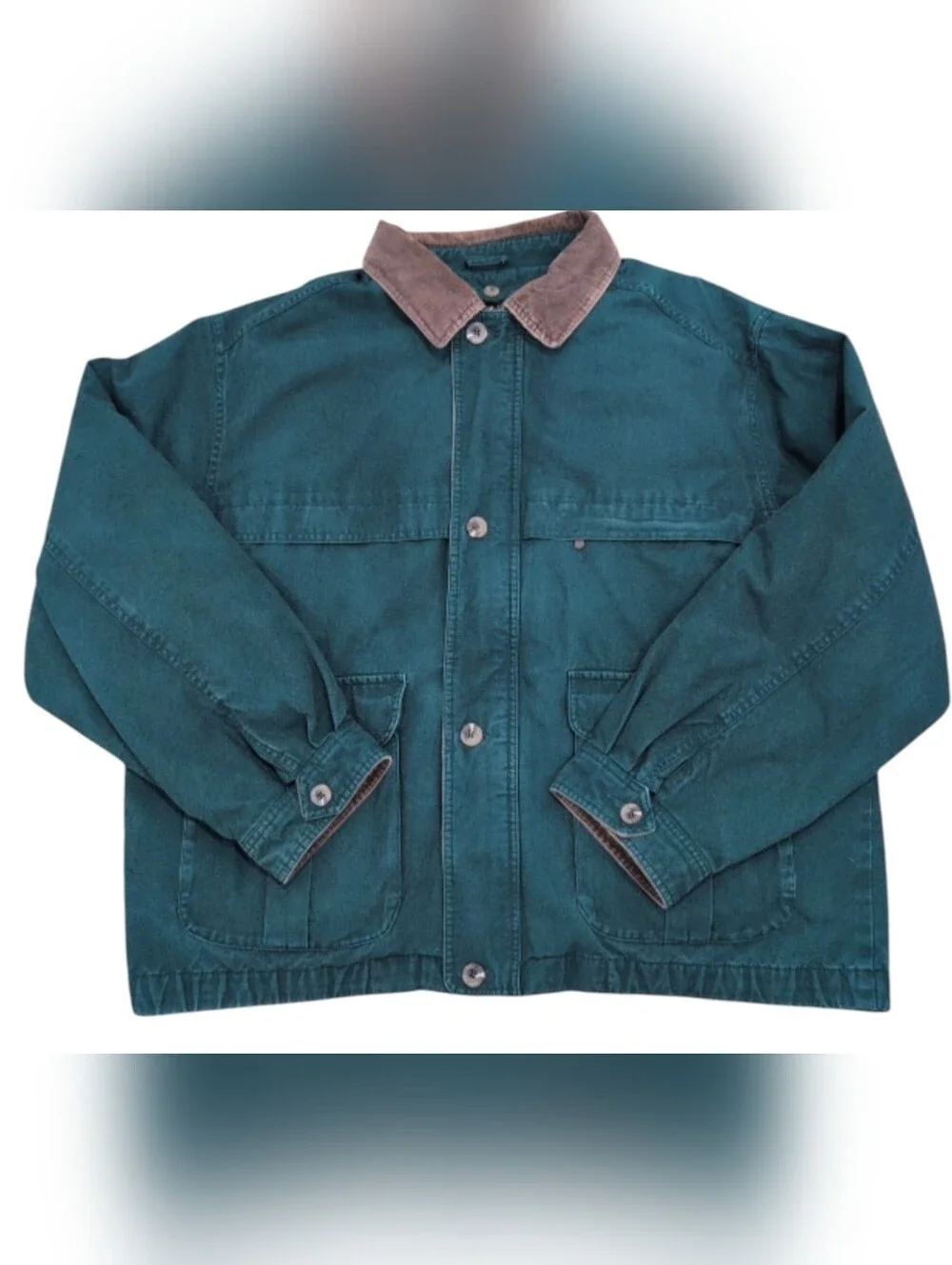 Eddie Bauer Vintage Goose Down Coat Green Large